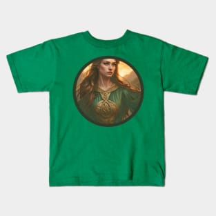 Dwynwen The Patron Saint Of Lovers v2 Kids T-Shirt